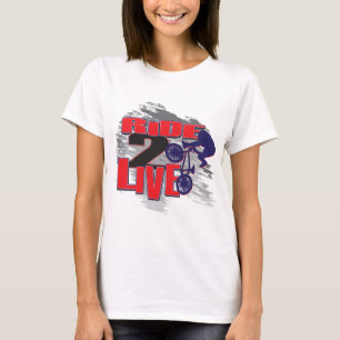 Camiseta BMX Biker Viaja ao Vivo