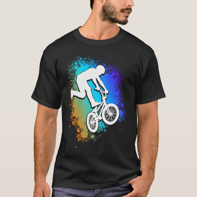 Camiseta BMX ciclismo para crianças de bicicleta MTB BMX (Frente)