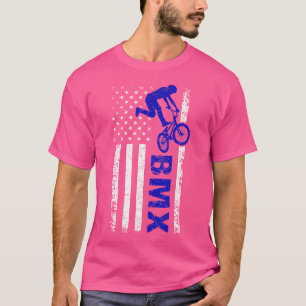 Camiseta Bmx Flag Usa American Flag Sport Fan Bmx Bike