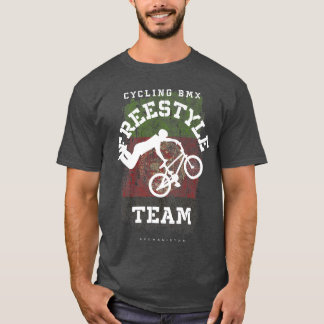 Camiseta BMX Freestyle Bike Afeganistão Flag Biking Cyclkin