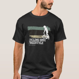 Camiseta BMX Freestyle Bike Estônia Flag BMX