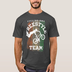 Camiseta BMX Freestyle Bike India Flag Biking Cyclking BMX