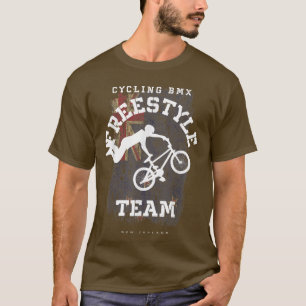 Camiseta BMX Freestyle Bike New Zelândia Flag Biking Cyclin