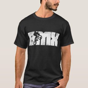 Camiseta BMX Letras Bike Stunt Flatland Ciclismo Bic