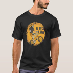 Camiseta BMX Life Skeleton Bike BMX Stunt Bi