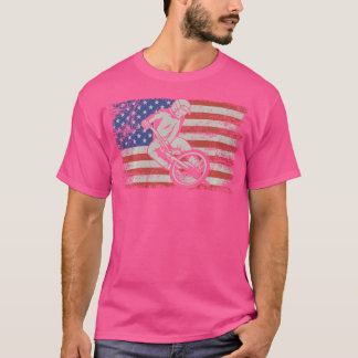 Camiseta Bmx Lovers Bmx American Flag Bmx Riders