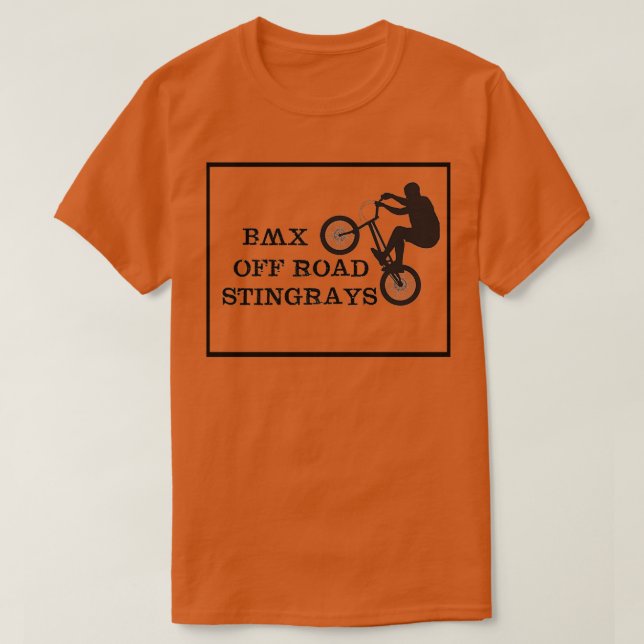 Camiseta BMX os ferrolhos fora da estrada (Frente do Design)