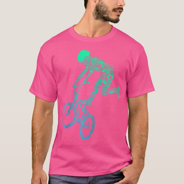 Camiseta Bmx Para Rapazes Bmx Gear Bmx Bike Rider Baseball (Frente)