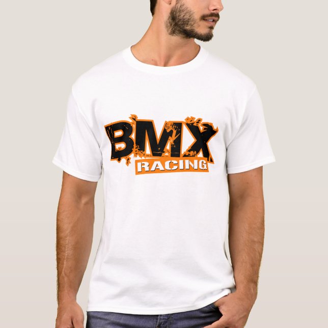 CAMISETA BMX QUE COMPETE A LARANJA (Frente)