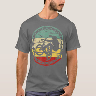 Camiseta BMX Rider Descida Bicicleta Bicicleta Acionando BM