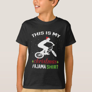 Camiseta Bmx Rider Xmas Gift Tee Family Matching Pajama