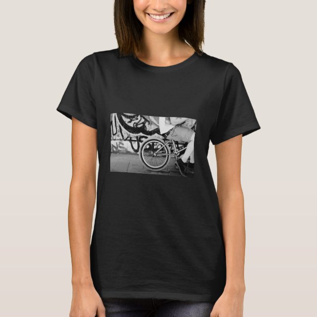 Camiseta BMX skateboard tee t-shirt in black great clothing (Frente)