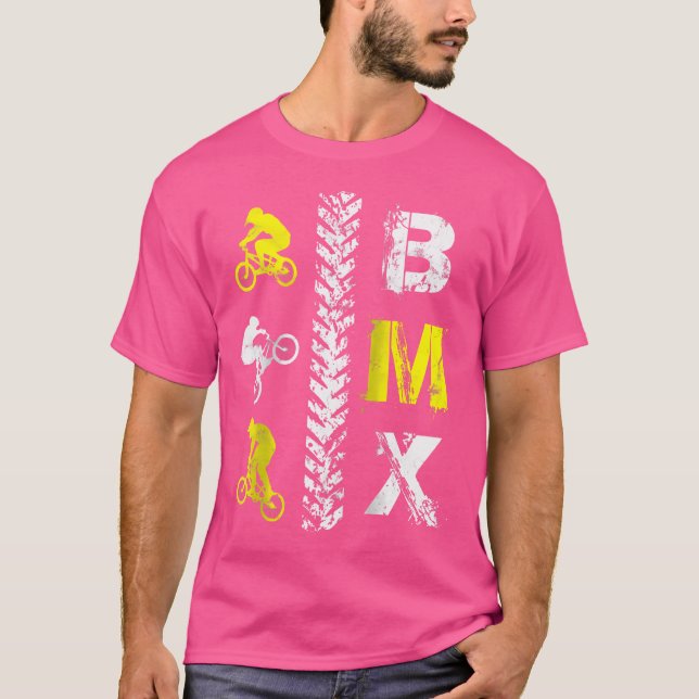 Camiseta Bmx T - Truque De Bicicleta Baseball (Frente)