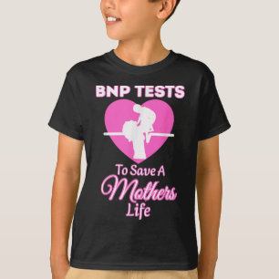 Camiseta Bnp Testando Sensibilização Cardiologia de Mamães 