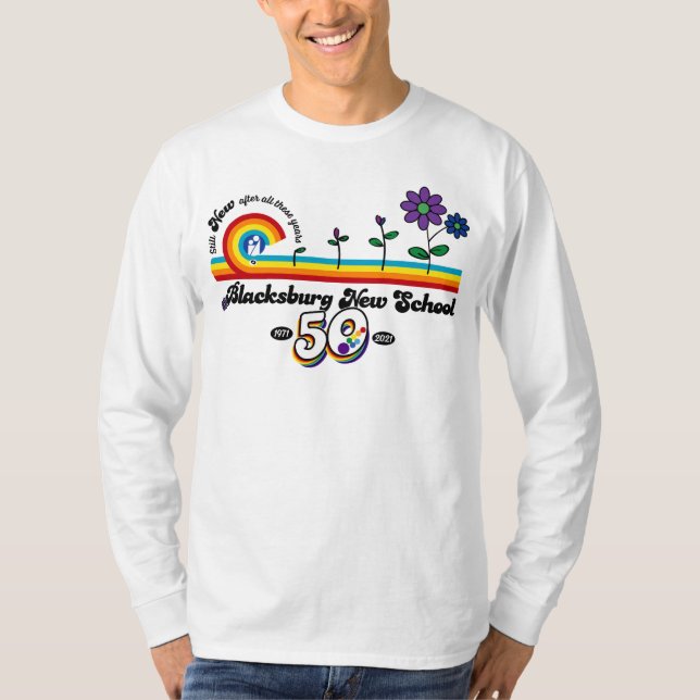 Camiseta BNS celebra a 50ª tenda básica de longa distância (Frente)