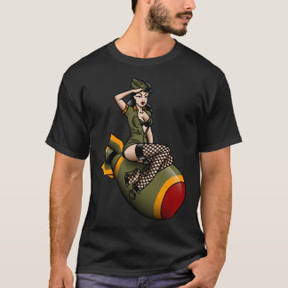 Camiseta Bo atômico patriótico tradicional americano salgad