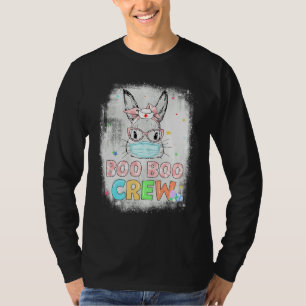Camiseta Bo Boo Boo Boo Boo Boo Xadrez da Páscoa da Enferme