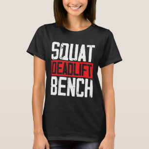 Camiseta Bo de elevação de peso com declive quadrado