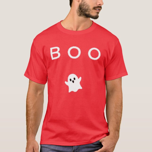 Camiseta BO Ghost Halloween Sutil Mínima Queda Engraçada Tr (Frente)