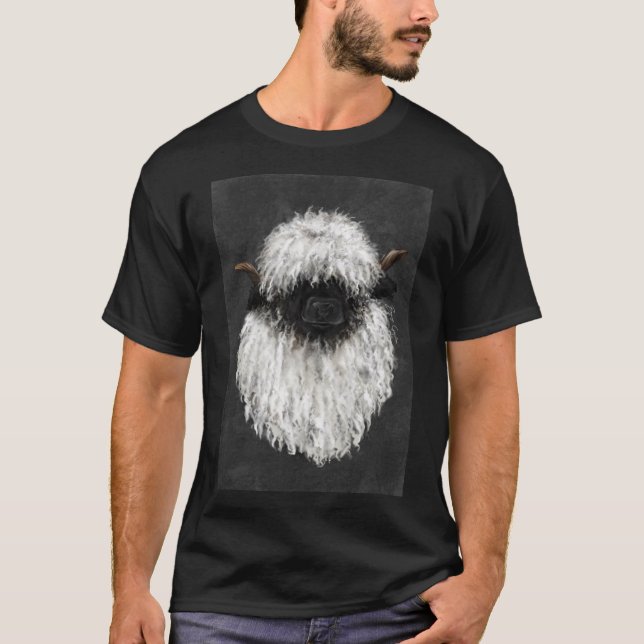 Camiseta Bo Sheep. Valais Blacknose Sheep.  Sticker Essenti (Frente)
