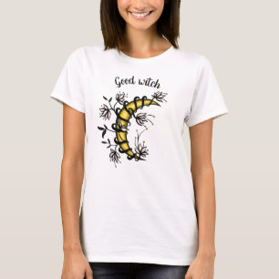 Camiseta Boa Bruxa Floral Moon Magic Witchy Pagan