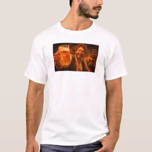 Camiseta Boa Cerveja Boas Temporadas Bons Amigos no Branco