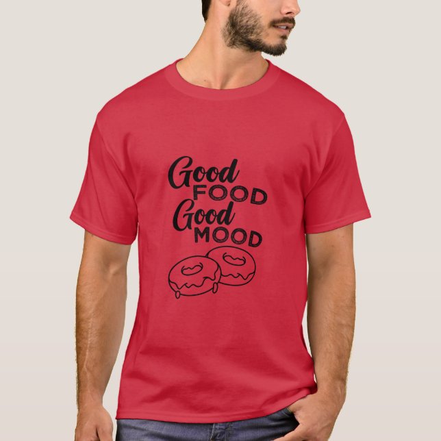 Camiseta Boa Comida Bom Humor vintage (Frente)