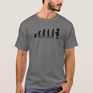 Camiseta Boa Evolução Engraçada Para Eletrônicos Robôs