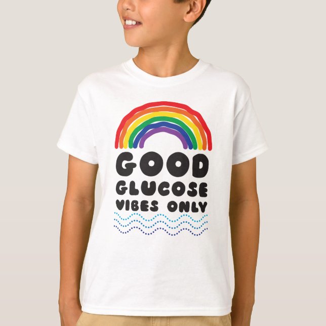Camiseta Boa Glicose (Arco-íris) (Frente)