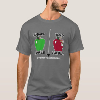 Camiseta boa maçã do mau da maçã