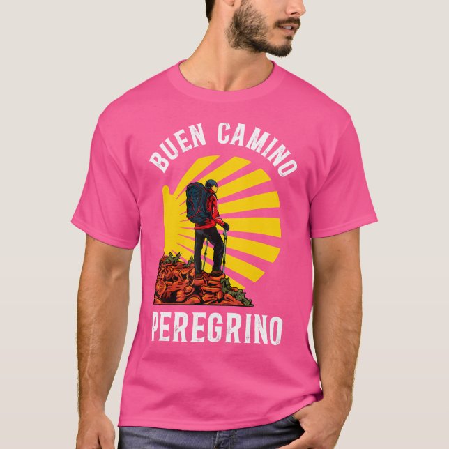 Camiseta Boa Maneira De Santiago De Compostela Caminhar (Frente)