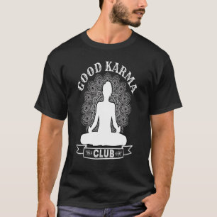 Camiseta Boa Meditação Karma Yoga Para Mulheres Homens