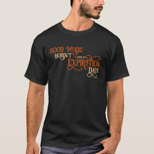 Camiseta Boa música não tem um Quarteto de Data de Expiraçã