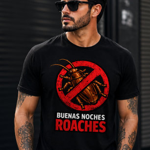 Camiseta Boa Noite Baratas Engraçado Controle de Pragas Ant