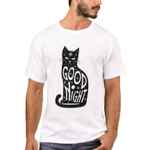 Boa Noite de design de gato