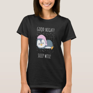 Camiseta Boa noite Dorme bem Pinguim para Crianças