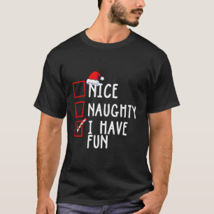 Camiseta Boa Noite Eu Tenho Uma Lista De Natal Divertida Pa