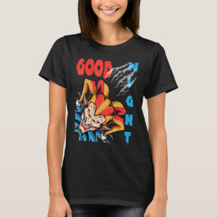 Camiseta boa noite harlequim palhaço mau máscara assustador