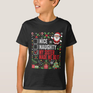 Camiseta Boa Noite Minha Irmã Me Fez Fazer Isso, San De Nat