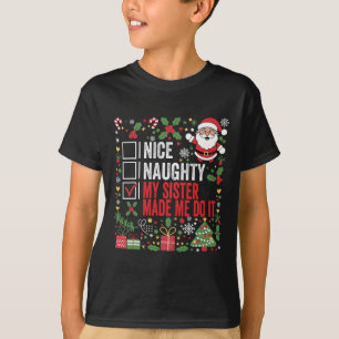 Camiseta Boa Noite Minha Irmã Me Fez Fazer Isso, San De Nat
