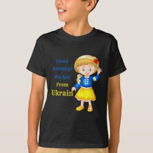 Camiseta Boa Noite Nós Somos Da Ucrânia - Popul Ucr