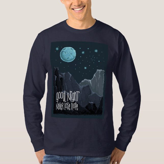 Camiseta Boa Noite Nunca Perca a Esperança (Frente)