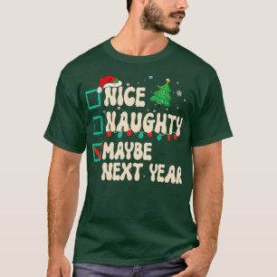 Camiseta Boa Noite Talvez No Ano Que Vem Lista De Natal Xma
