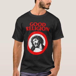 Camiseta Boa Religião Engraçado Jesus Punk Rock Parody