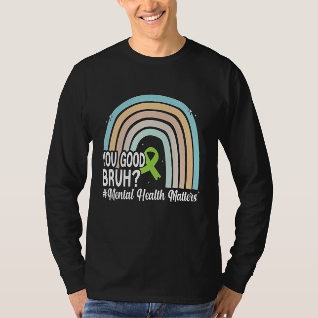 Camiseta Boa Saúde Brutal Cérebro Humano Awar Mental (Frente)