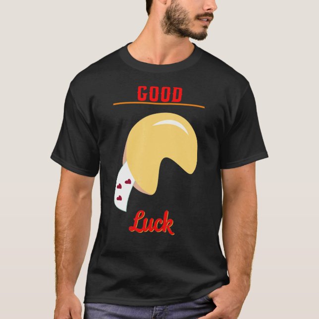 Camiseta Boa Sorte, Deserto Da Fortuna, Cookie, Diz Gráfico (Frente)