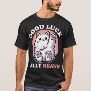 Camiseta Boa Sorte Gato Geleia Feijão