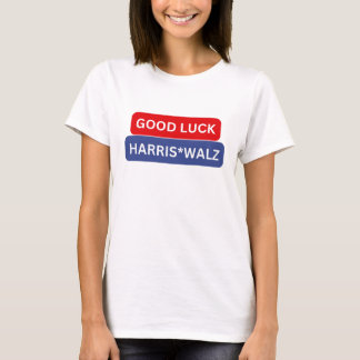Camiseta Boa sorte Harris Walz