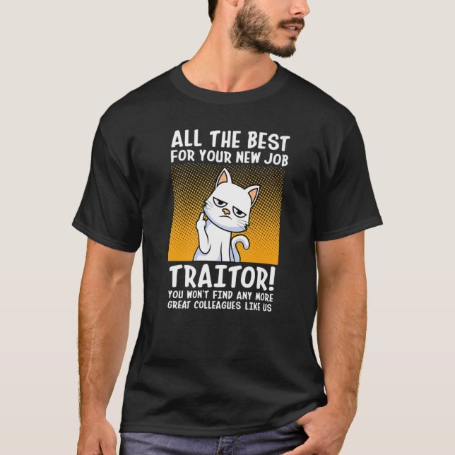 Camiseta Boa Sorte Nova Colaboração de Trabalho Mudança de  (Frente)