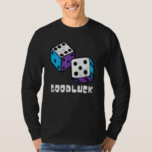 Camiseta Boa Sorte, Retro Casino Dice Player Casi